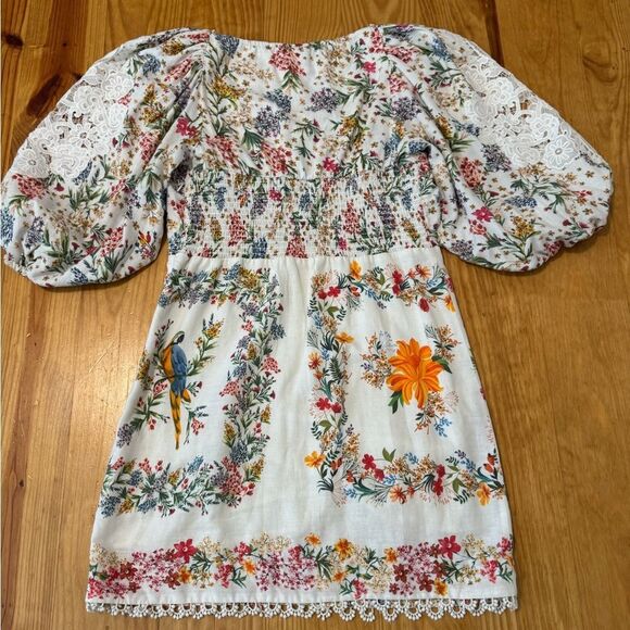 FARM RIO Delicate Forest Scarves Mini-Dress Women’s Size MED - Picture 16 of 16